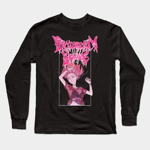 Daydream Deluxe - Erika - Death Metal Tee Long Sleeve T-Shirt by Daydream Deluxe 